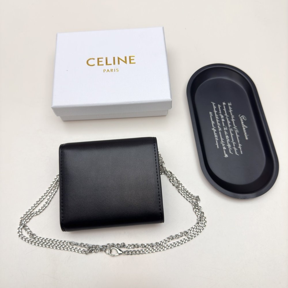 Мини сумка кошелек на цепочке фото 3