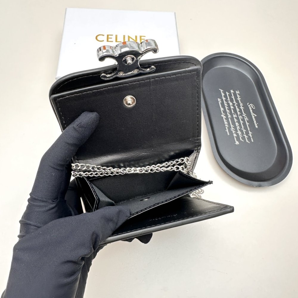 Мини сумка кошелек на цепочке фото 4