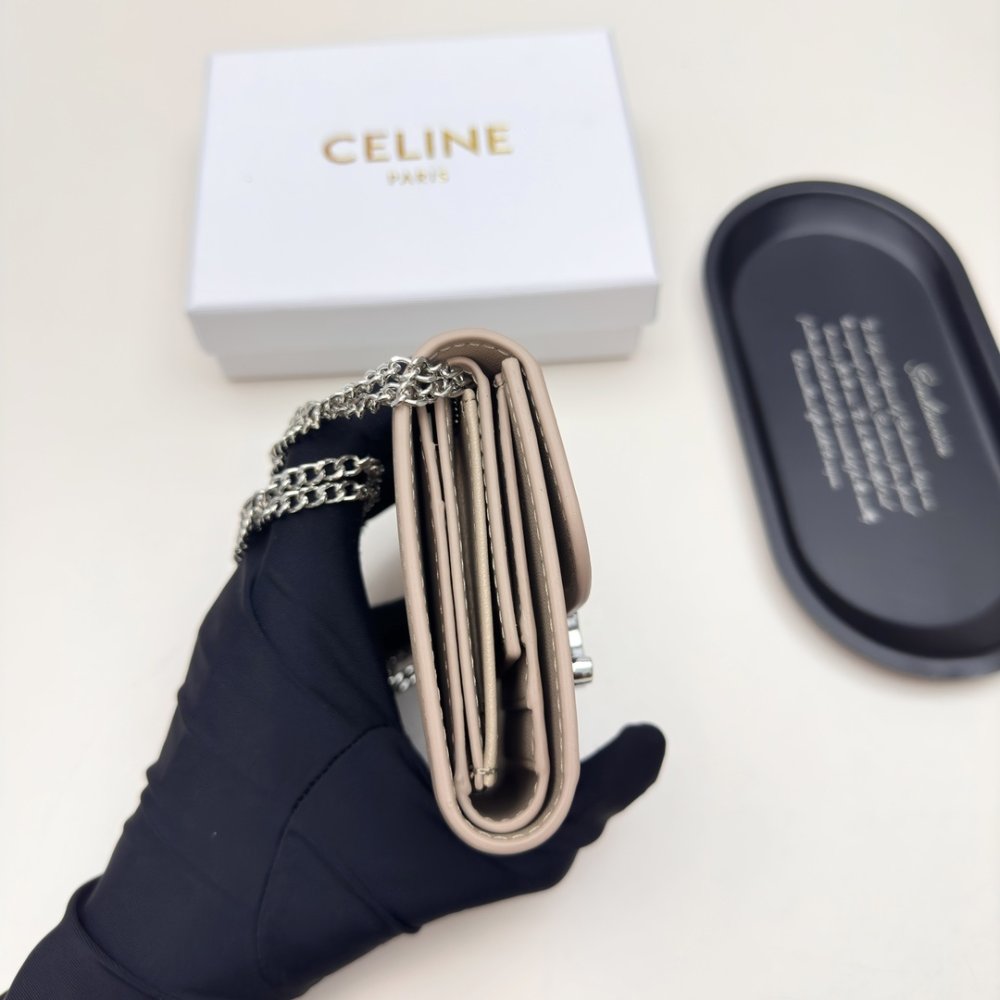 Мини сумка кошелек на цепочке фото 5