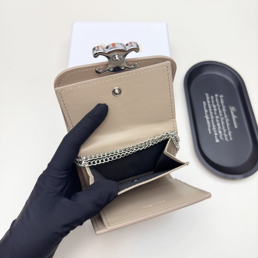 Мини сумка кошелек на цепочке фото 7