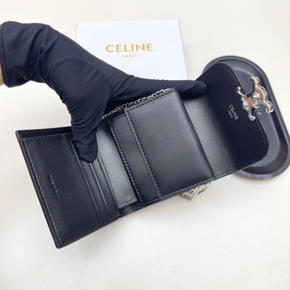 Мини сумка кошелек на цепочке фото 9