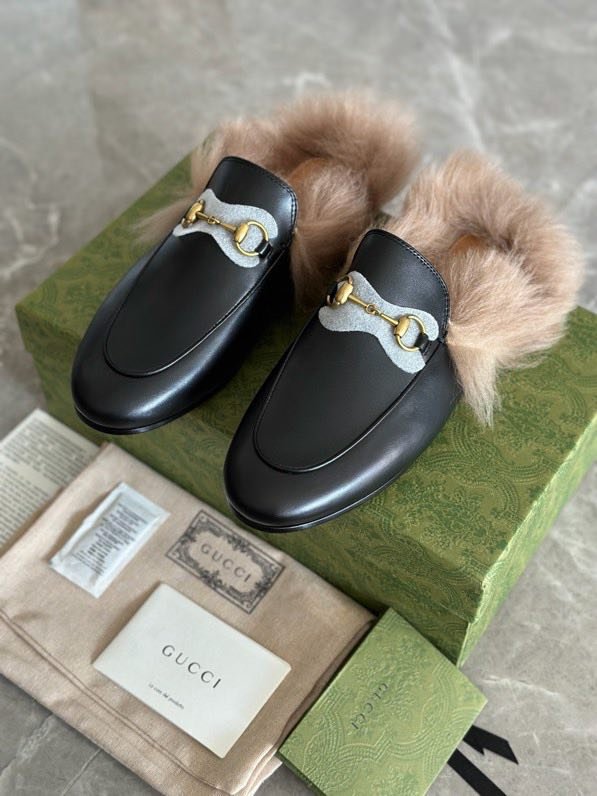 Мюли кожаные на меху