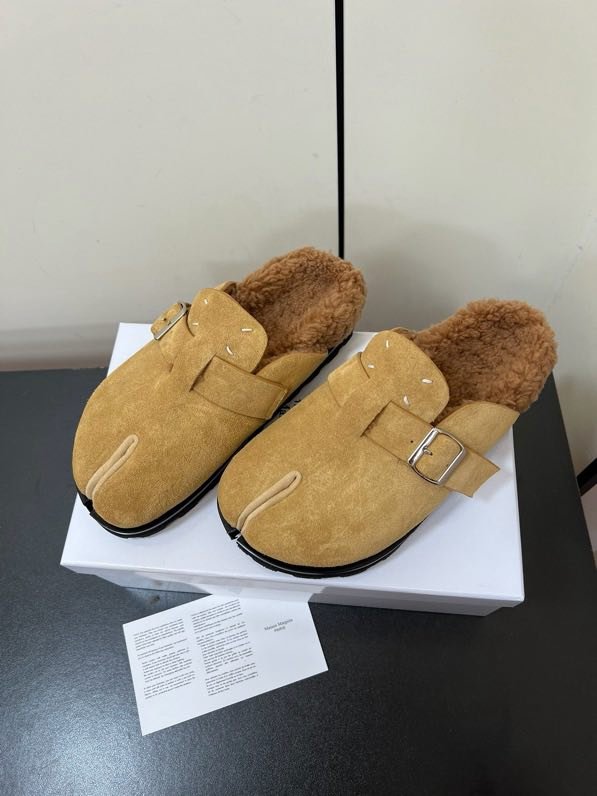 Мюли кожаные на меху фото 2