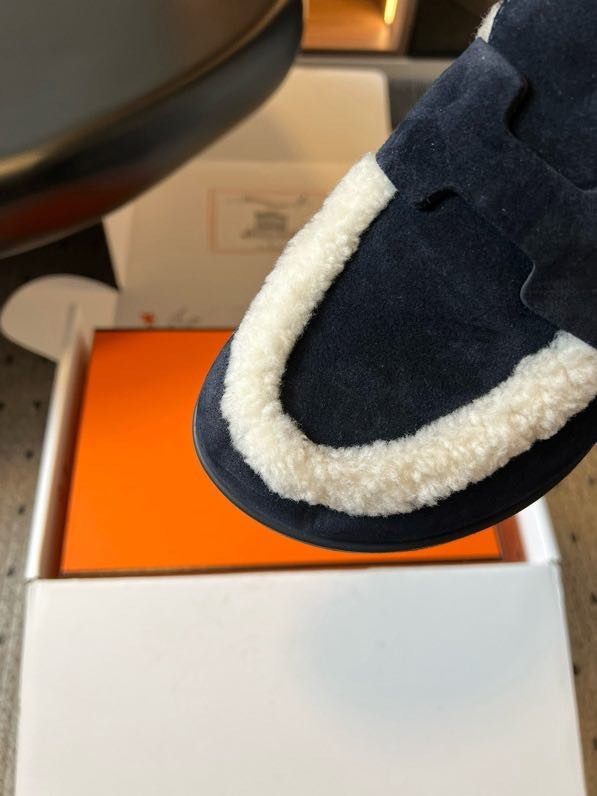 Мюли шкіряні жіночі на хутрі фото 2