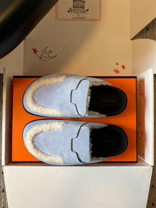 Мюли шкіряні жіночі на хутрі фото 2