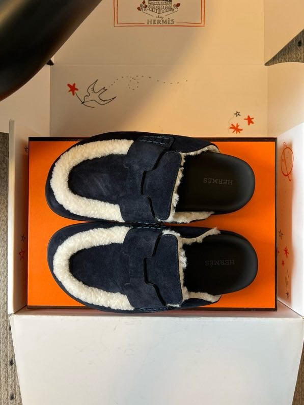 Мюли шкіряні жіночі на хутрі фото 3