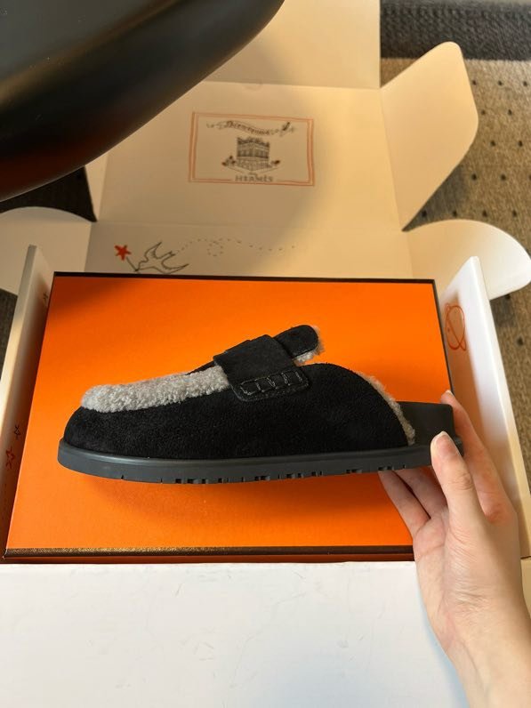 Мюли шкіряні жіночі на хутрі фото 5