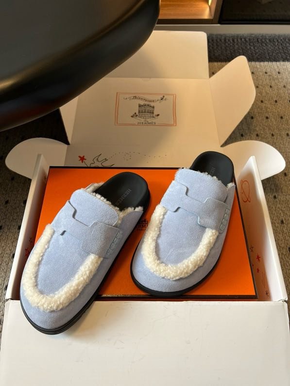 Мюли шкіряні жіночі на хутрі фото 5