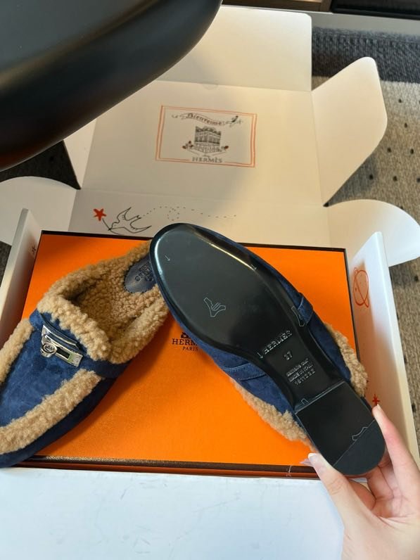 Мюли шкіряні жіночі на хутрі фото 6