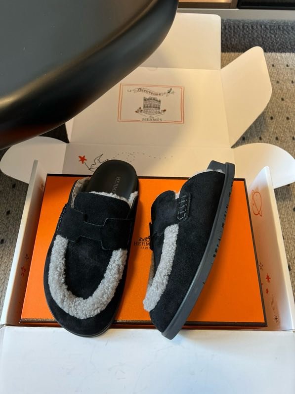 Мюли шкіряні жіночі на хутрі фото 7