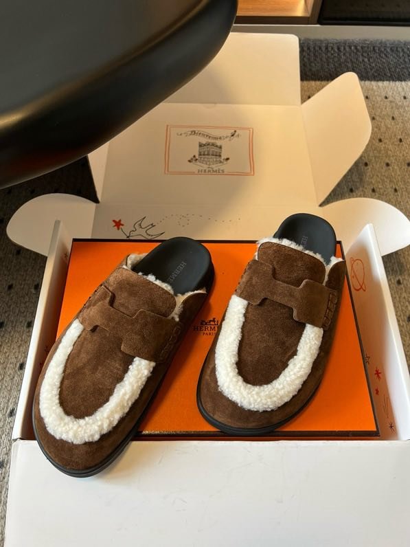 Мюли шкіряні жіночі на хутрі фото 7