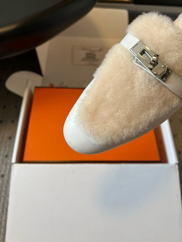 Мюли шкіряні жіночі на хутрі фото 7