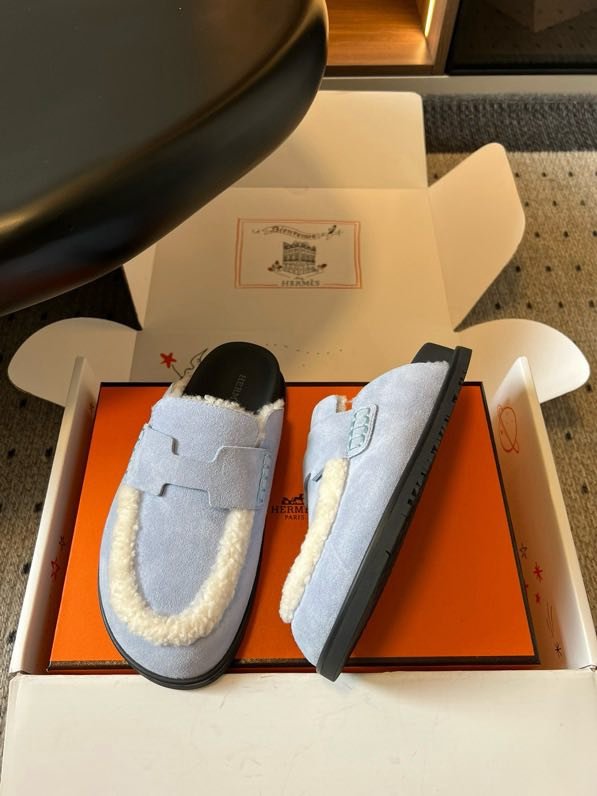 Мюли шкіряні жіночі на хутрі фото 8