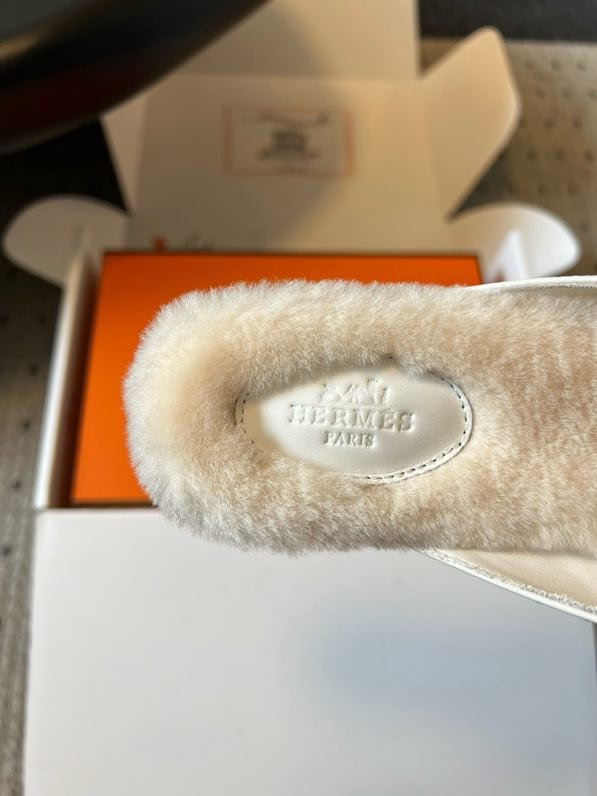 Мюли шкіряні жіночі на хутрі фото 8