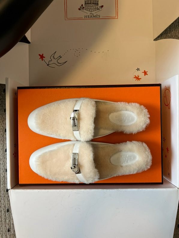 Мюли шкіряні жіночі на хутрі фото 9