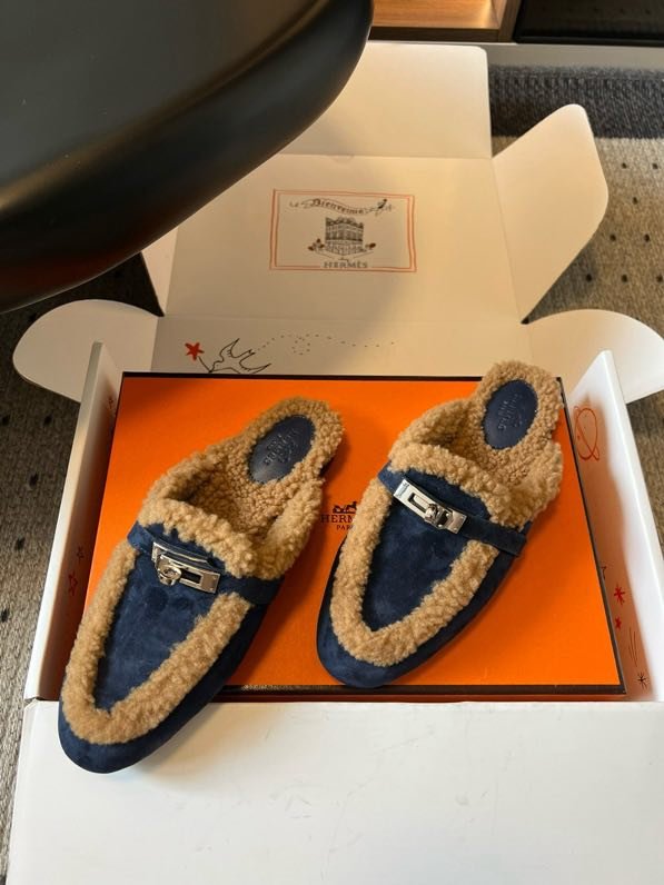 Мюли шкіряні жіночі на хутрі фото 9