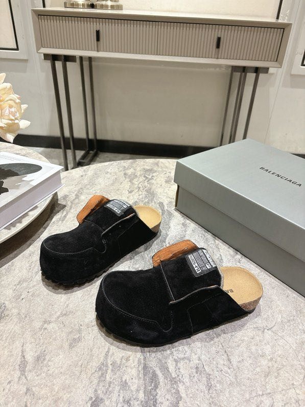 Мюли кожаные женские