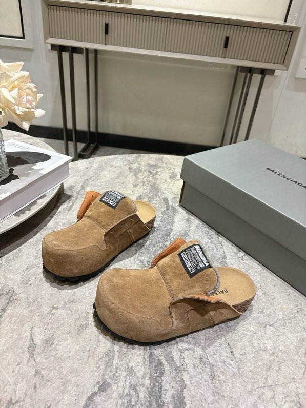 Мюли кожаные женские