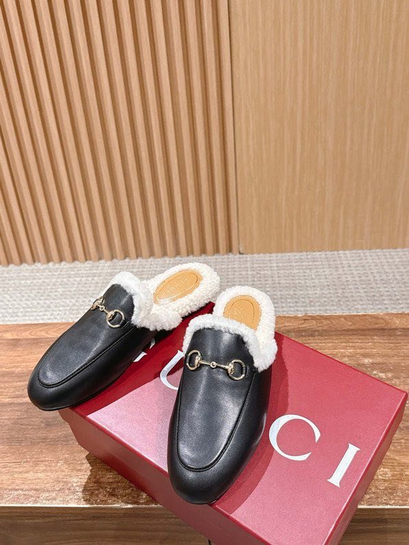 Мюли кожаный Horsebit Mule на меху