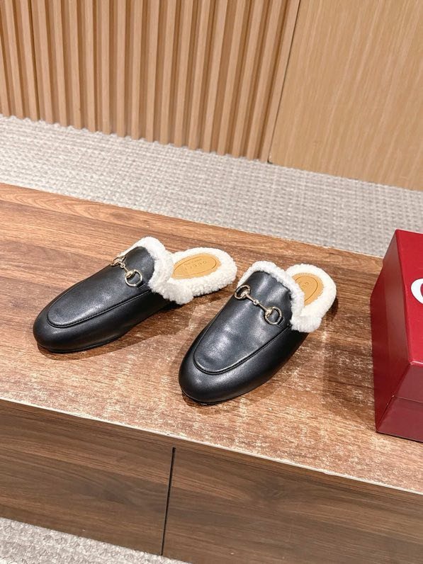 Мюли кожаный Horsebit Mule на меху фото 2