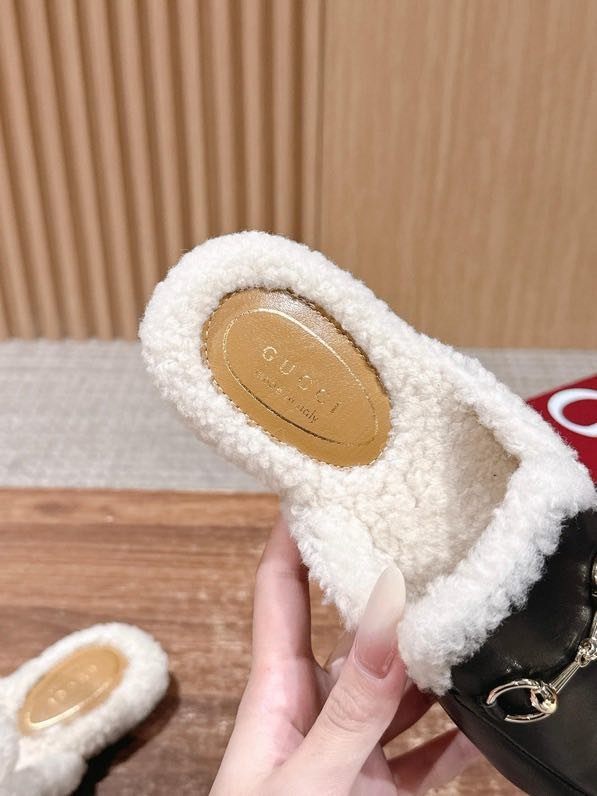 Мюли кожаный Horsebit Mule на меху фото 5