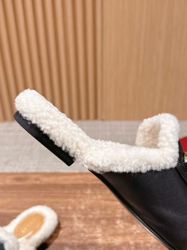 Мюли кожаный Horsebit Mule на меху фото 6