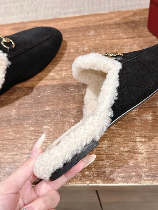 Мюли кожаный Horsebit Mule на меху фото 8