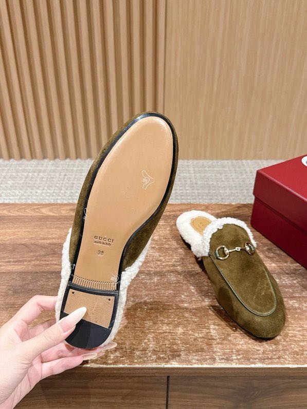 Мюли кожаный Horsebit Mule на меху фото 8