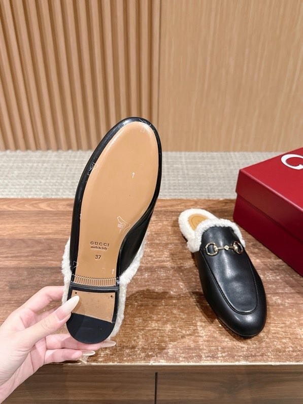 Мюли кожаный Horsebit Mule на меху фото 8