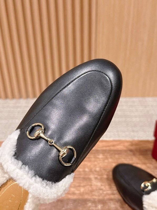 Мюли кожаный Horsebit Mule на меху фото 9