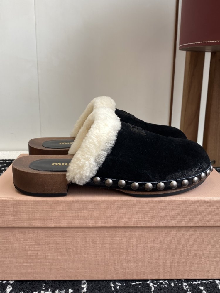 Мюли меховые женские фото 2