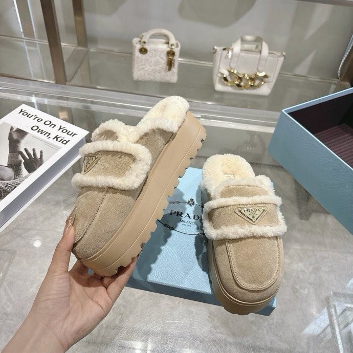 Мюли меховые женские фото 2