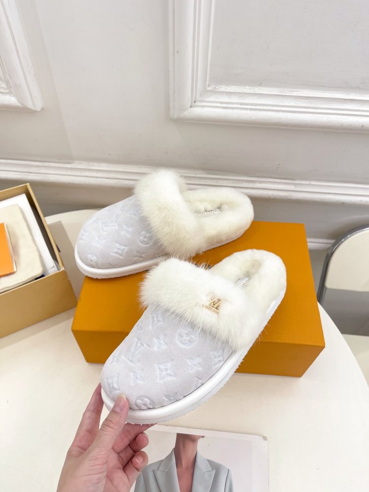 Мюли меховые женские фото 3