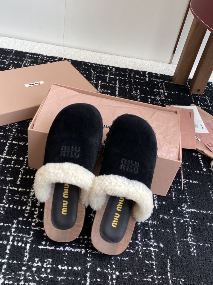 Мюли меховые женские фото 4