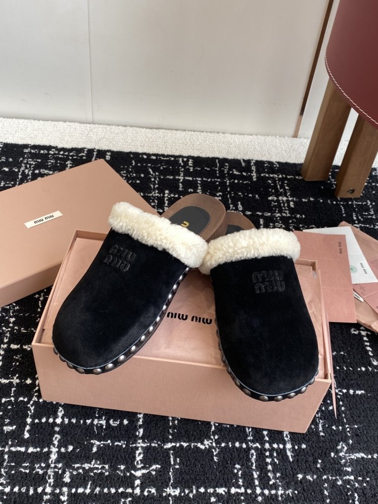 Мюли меховые женские фото 5