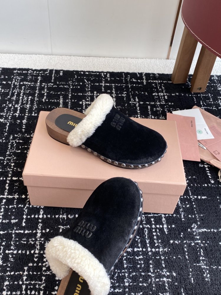 Мюли меховые женские фото 6