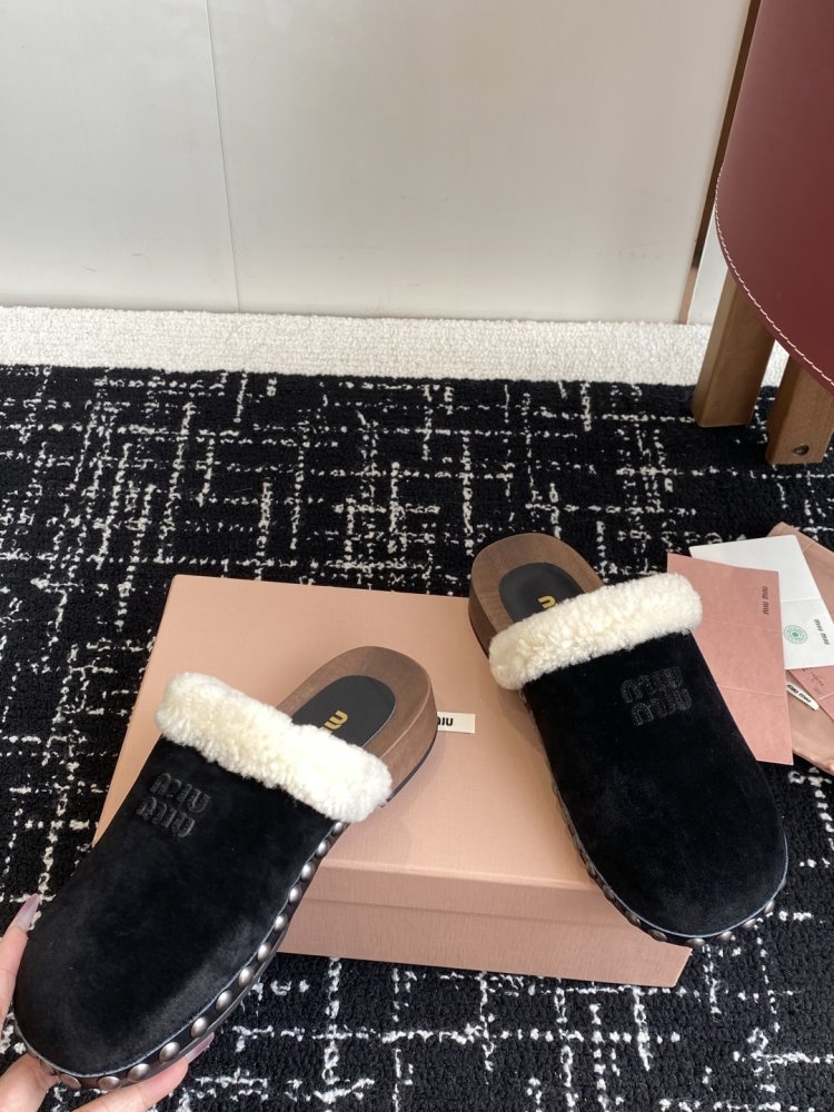 Мюли меховые женские фото 7