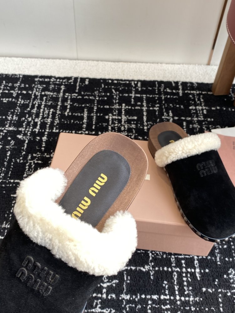 Мюли меховые женские фото 8