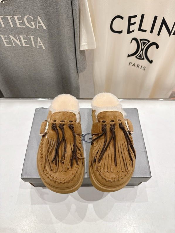 Мюли меховые женские фото 8