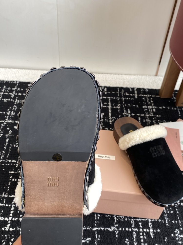 Мюли меховые женские фото 9