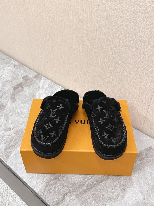 Мюли меховые