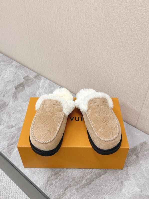 Мюли меховые