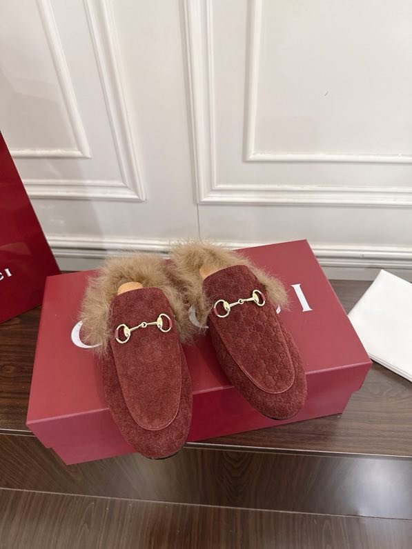 Мюли меховые