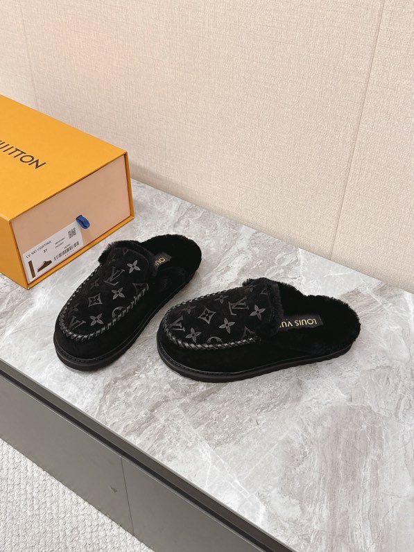 Мюли меховые фото 3