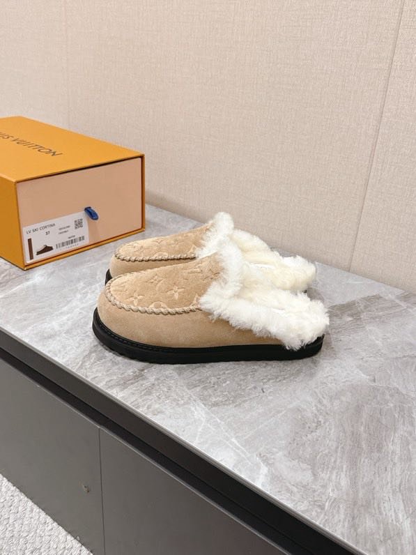 Мюли меховые фото 3