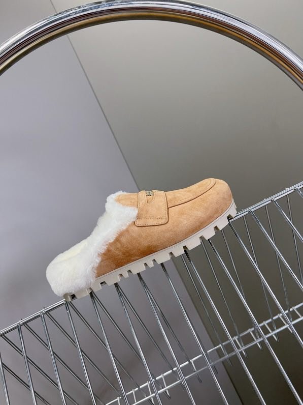 Мюли на меху женские