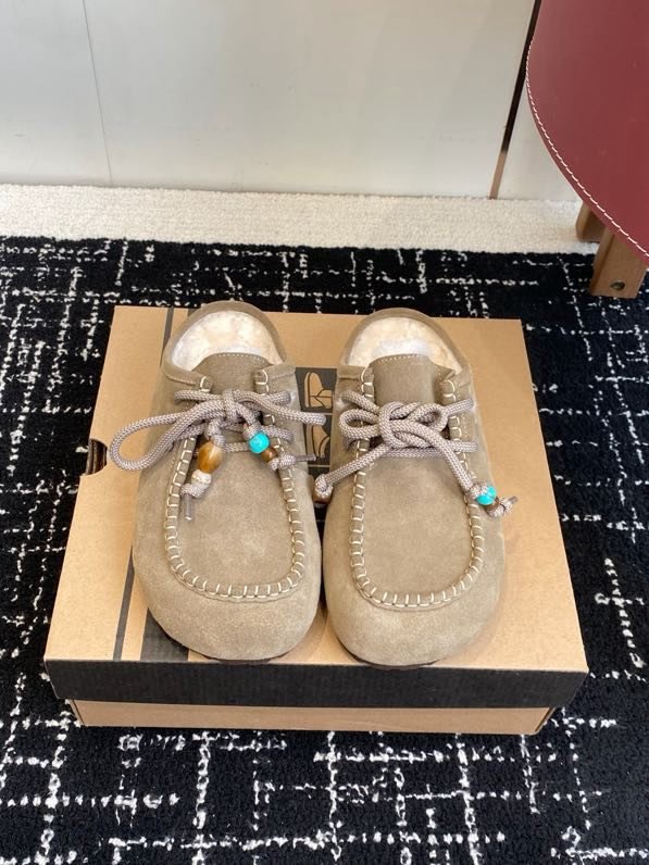 Мюли на меху женские