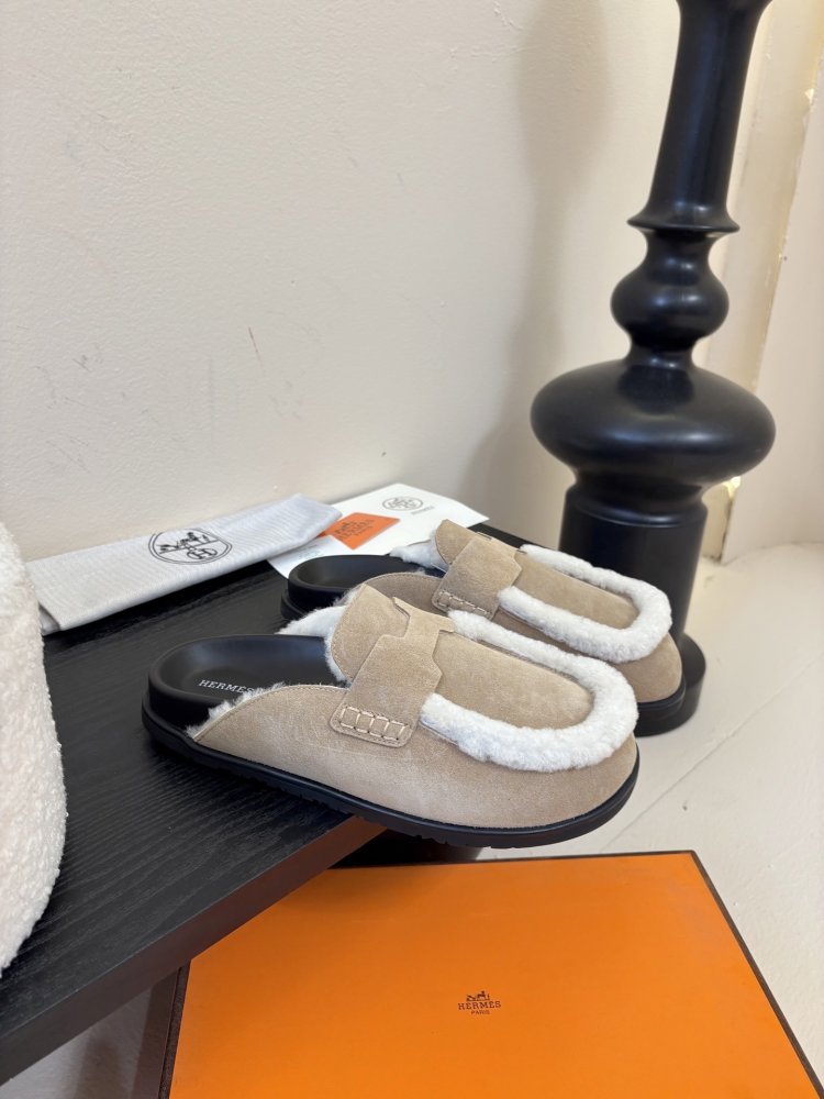 Мюли на меху женские фото 2