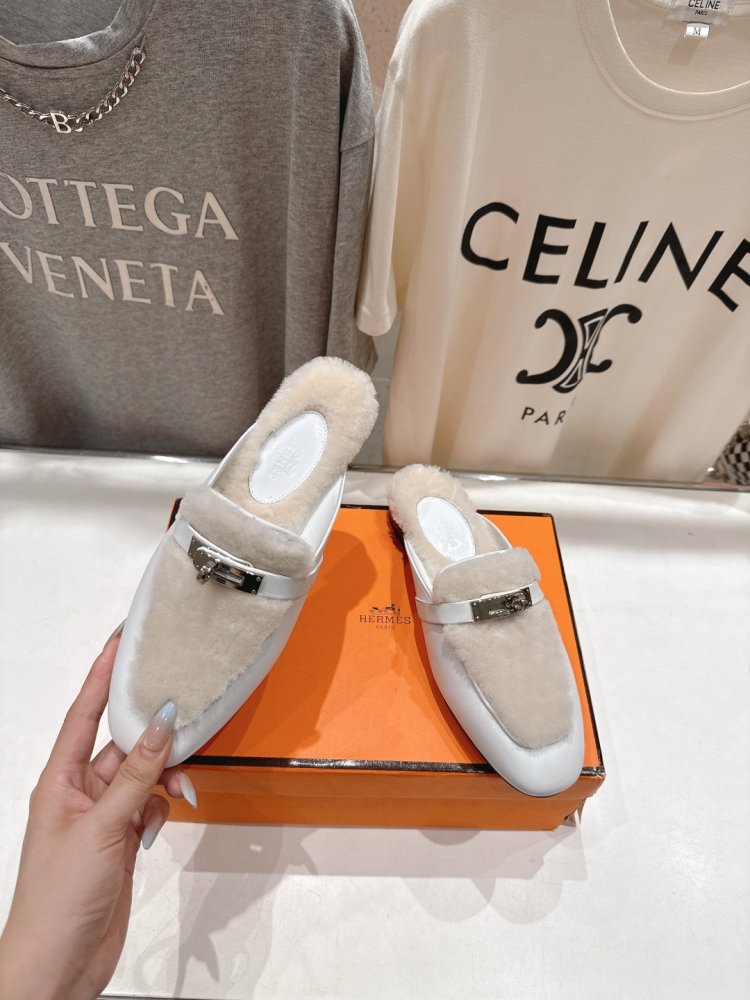 Мюли на меху женские фото 2