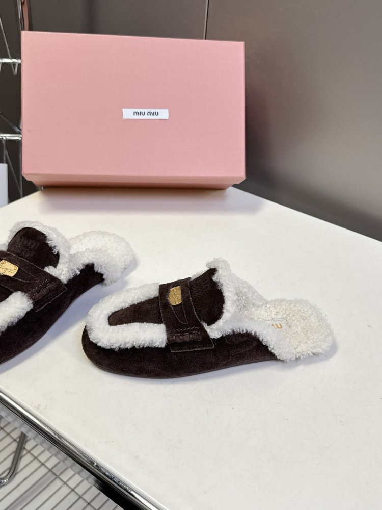 Мюли на меху женские фото 3